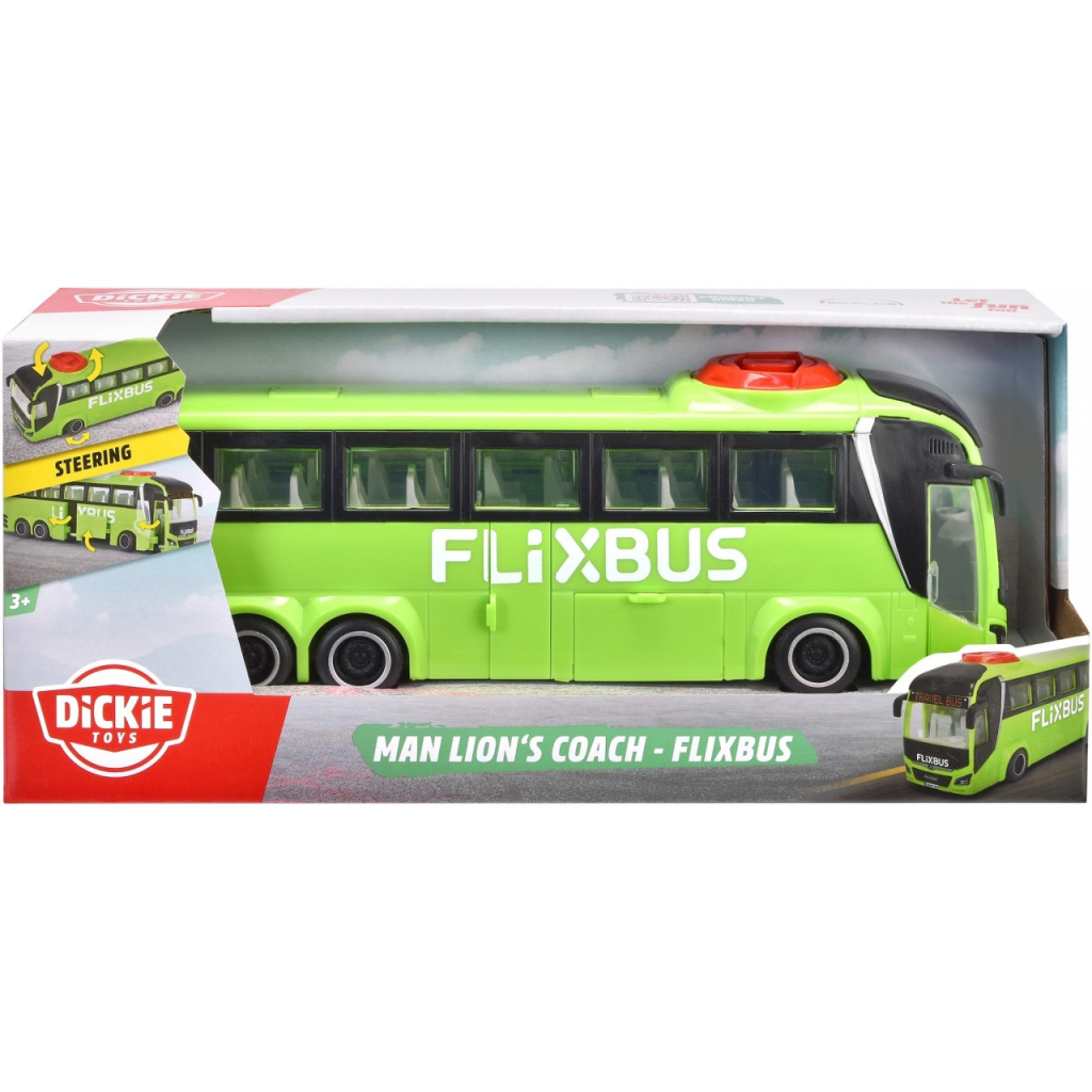 Спецтехніка Dickie Toys Туристичний автобус Фліксбас 26,5 см (3744015) - фото 6 Спецтехніка Dickie Toys Туристичний автобус Фліксбас 26,5 см (3744015) - фото 6