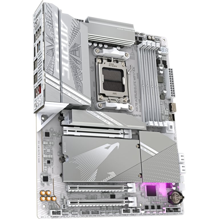 Материнська плата GIGABYTE X870 AORUS ELITE WIFI7 ICE (X870 A ELITE WF7 ICE) - фото 3