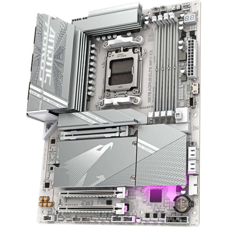 Материнська плата GIGABYTE X870 AORUS ELITE WIFI7 ICE (X870 A ELITE WF7 ICE) - фото 4