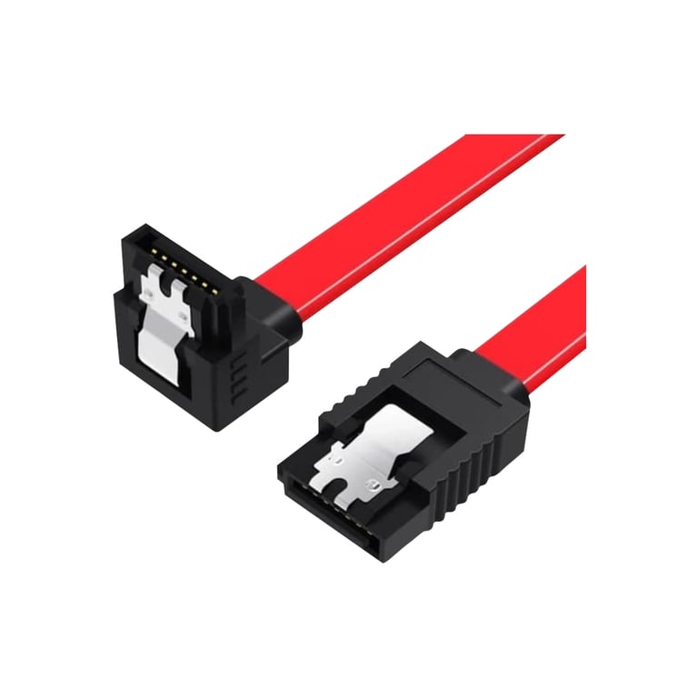 Кабель для передачі даних SATA 3.0 7pin F/F 0.5m L Red VENTION (KDDRD) - фото 1