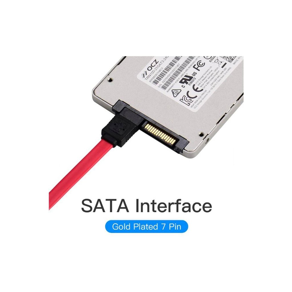 Кабель для передачі даних SATA 3.0 7pin F/F 0.5m L Red VENTION (KDDRD) - фото 2 Кабель для передачі даних SATA 3.0 7pin F/F 0.5m L Red VENTION (KDDRD) - фото 2