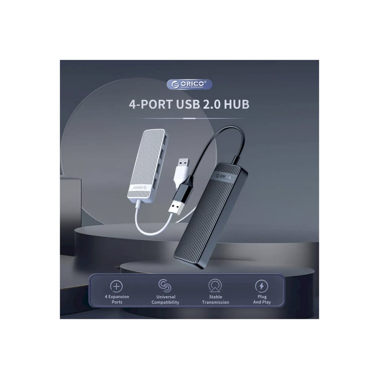 Концентратор Choetech USB 3.1 to 3хUSB 3.0+RJ45(1GB) Ethernet 4in1 (HUB-U02-BK) - фото 3