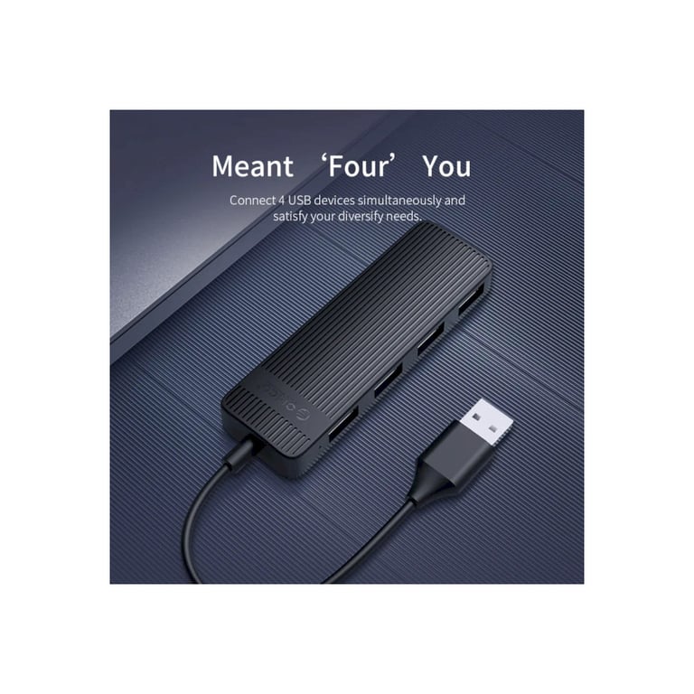 Концентратор Choetech USB 3.1 to 3хUSB 3.0+RJ45(1GB) Ethernet 4in1 (HUB-U02-BK) - фото 4