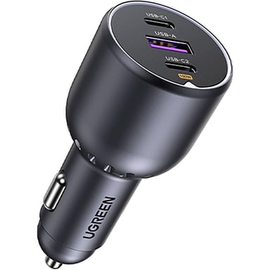 Зарядний пристрій Ugreen 3xUSB 130W (2xUSB-C+USB-A) QC3.0 (EC705) (35025) - фото 1