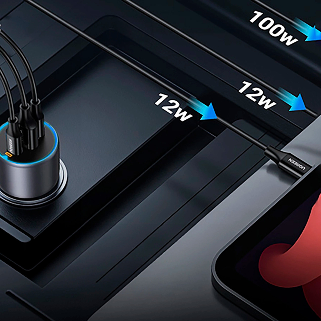 Зарядний пристрій Ugreen 3xUSB 130W (2xUSB-C+USB-A) QC3.0 (EC705) (35025) - фото 5 Зарядний пристрій Ugreen 3xUSB 130W (2xUSB-C+USB-A) QC3.0 (EC705) (35025) - фото 5
