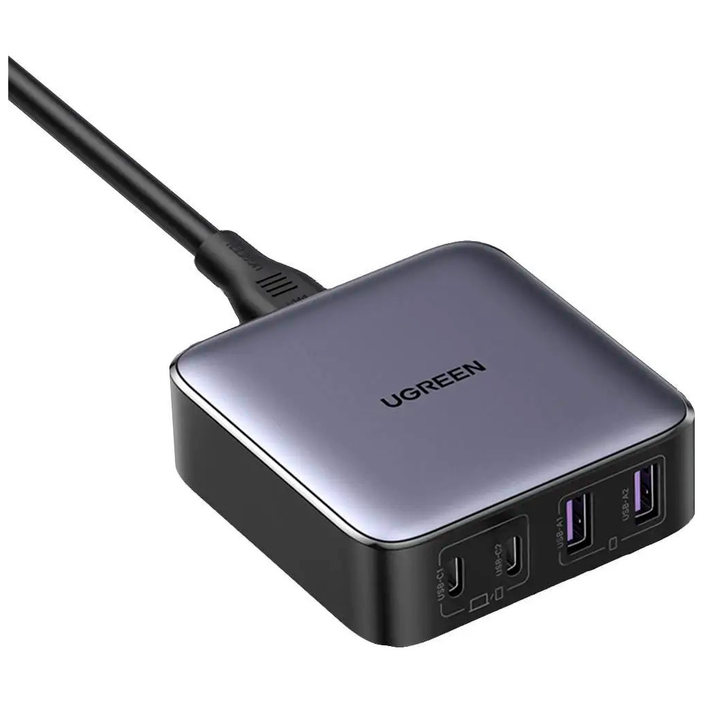 Зарядний пристрій Ugreen 4xUSB 65W (2хUSB-C+2xUSB-A) Gan CD327 (90747) - фото 1