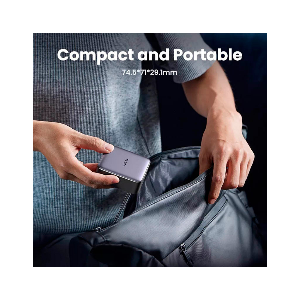 Зарядний пристрій Ugreen 4xUSB 65W (2хUSB-C+2xUSB-A) Gan CD327 (90747) - фото 4 Зарядний пристрій Ugreen 4xUSB 65W (2хUSB-C+2xUSB-A) Gan CD327 (90747) - фото 4