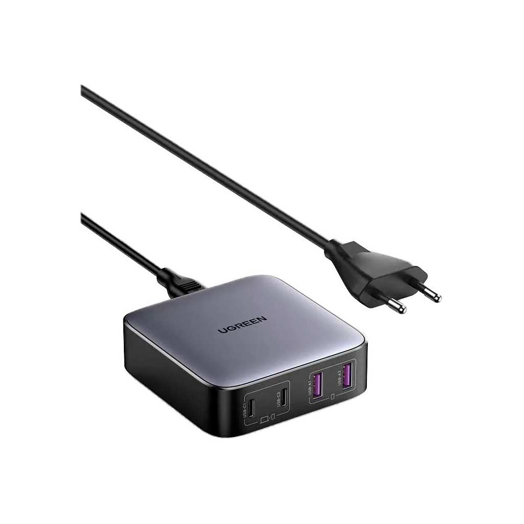 Зарядний пристрій Ugreen 4xUSB 65W (2хUSB-C+2xUSB-A) Gan CD327 (90747) - фото 2 Зарядний пристрій Ugreen 4xUSB 65W (2хUSB-C+2xUSB-A) Gan CD327 (90747) - фото 2