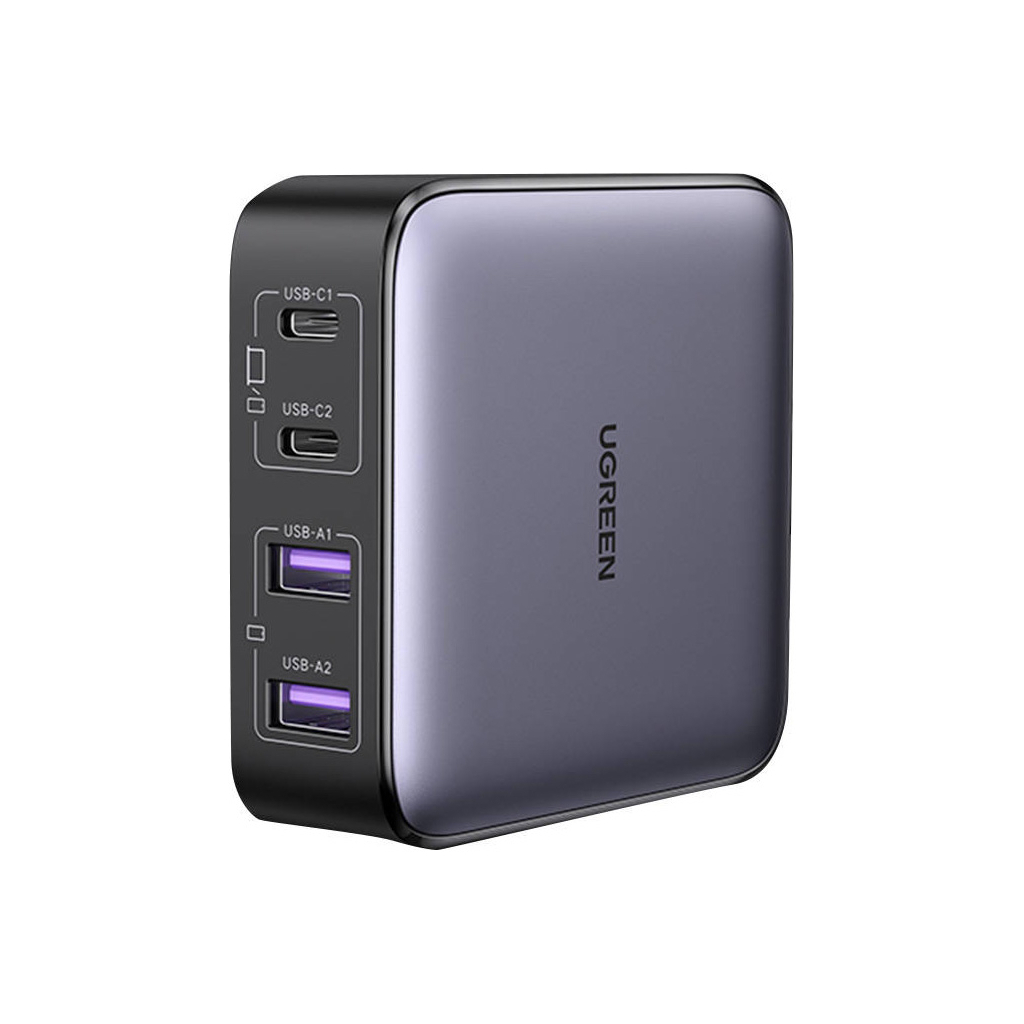 Зарядний пристрій Ugreen 4xUSB 65W (2хUSB-C+2xUSB-A) Gan CD327 (90747) - фото 3 Зарядний пристрій Ugreen 4xUSB 65W (2хUSB-C+2xUSB-A) Gan CD327 (90747) - фото 3