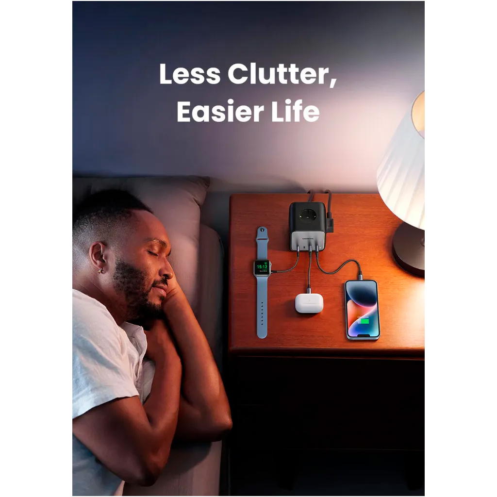 Зарядний пристрій Ugreen 4xUSB 65W DigiNest Cube (2хUSB-C+2xUSB-A) CD268 (60113) - фото 11 Зарядний пристрій Ugreen 4xUSB 65W DigiNest Cube (2хUSB-C+2xUSB-A) CD268 (60113) - фото 11