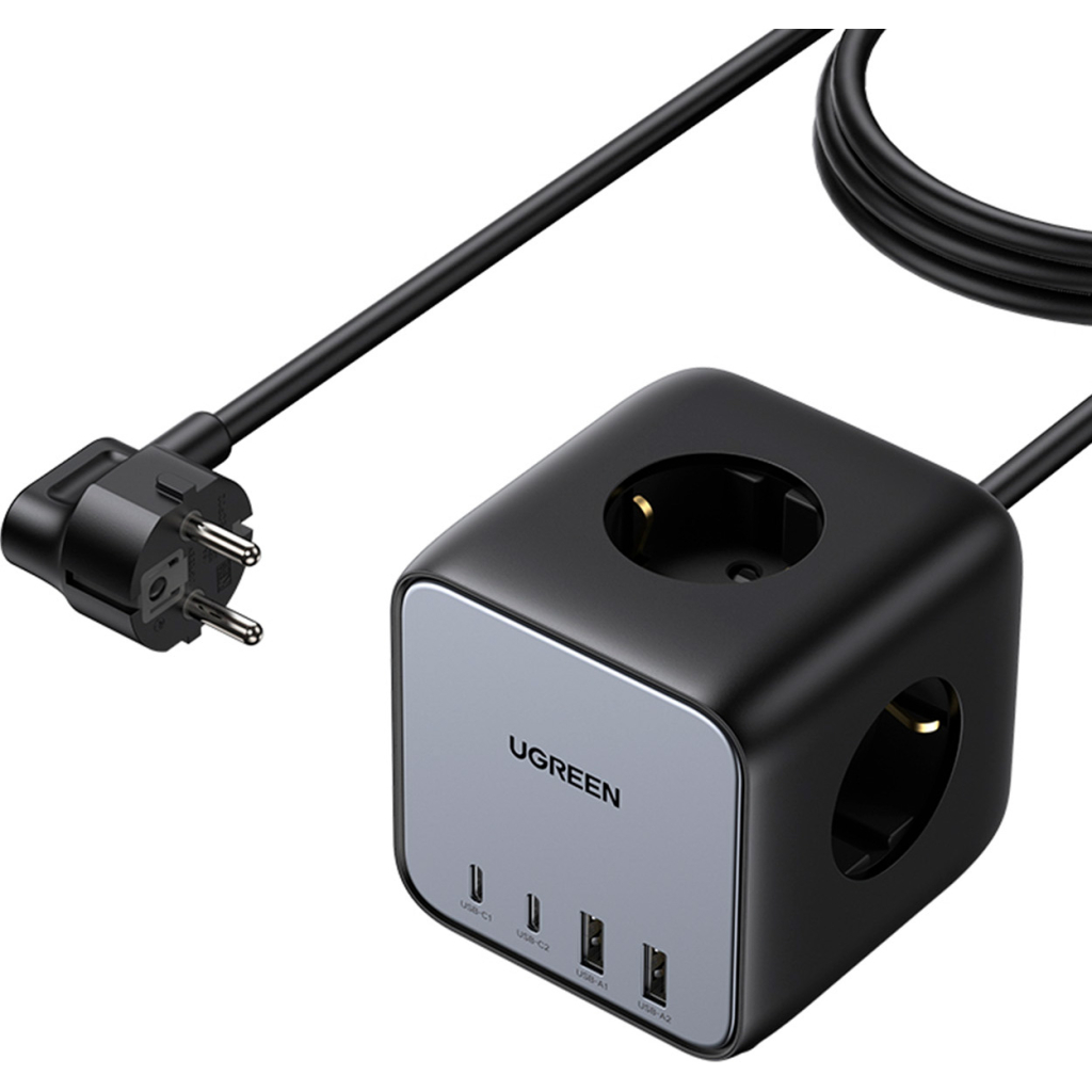 Зарядний пристрій Ugreen 4xUSB 65W DigiNest Cube (2хUSB-C+2xUSB-A) CD268 (60113) - фото 2 Зарядний пристрій Ugreen 4xUSB 65W DigiNest Cube (2хUSB-C+2xUSB-A) CD268 (60113) - фото 2