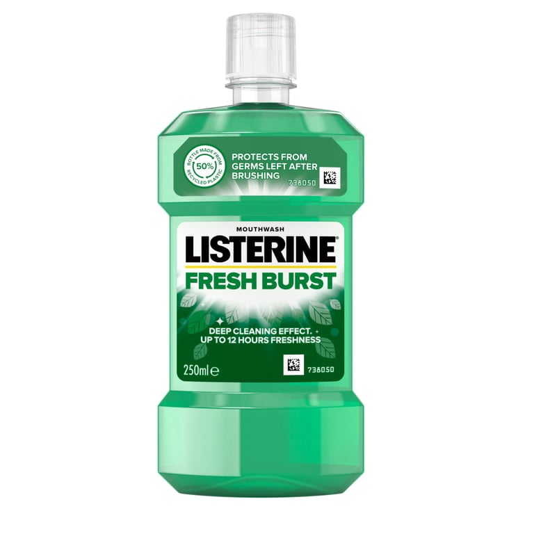 Ополіскувач для порожнини рота Listerine Сплеск свіжості 250 мл (5010123703431) - фото 1