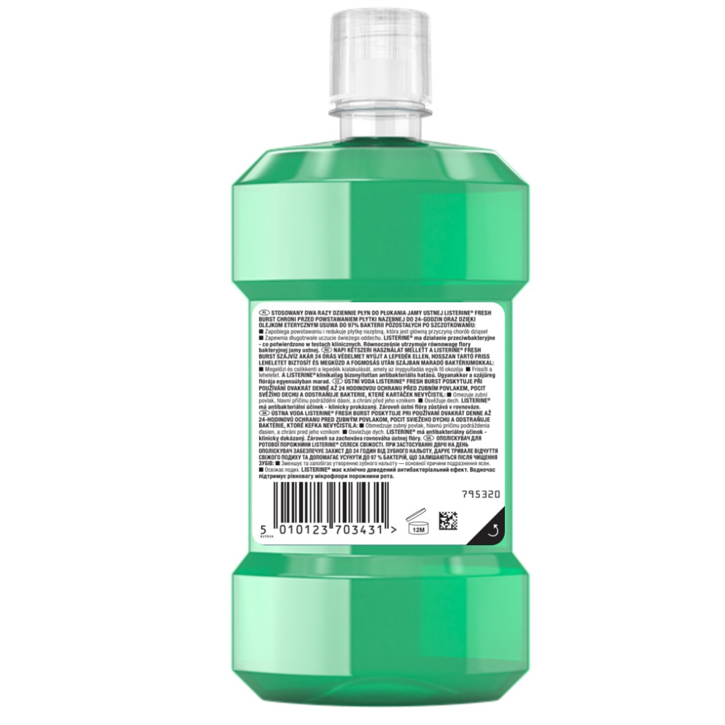 Ополіскувач для порожнини рота Listerine Сплеск свіжості 250 мл (5010123703431) - фото 2 Ополіскувач для порожнини рота Listerine Сплеск свіжості 250 мл (5010123703431) - фото 2