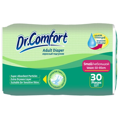 Підгузки для дорослих Dr.Comfort Small 5 крапель 30 шт (8680131200993) - фото 1