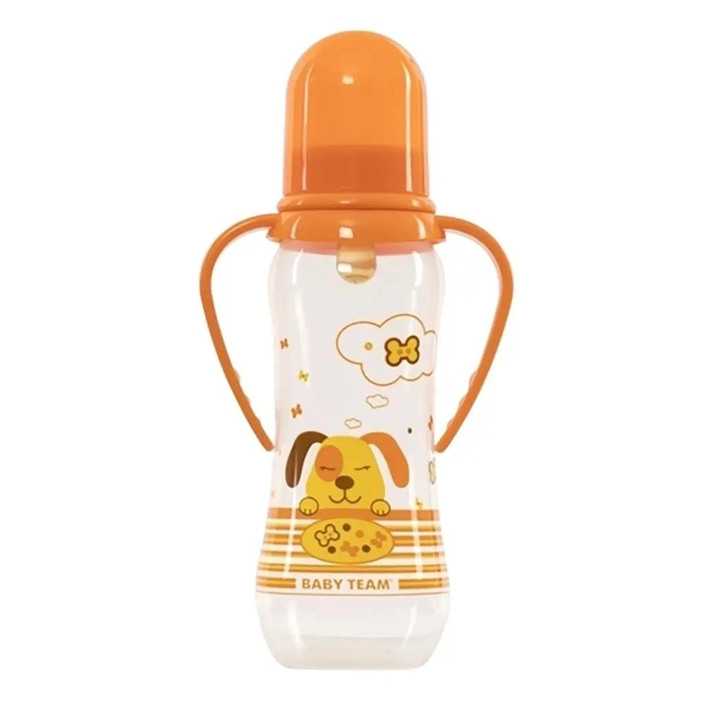 Пляшечка для годування Baby Team З латексною соскою 250 мл (4824428013116) - фото 1