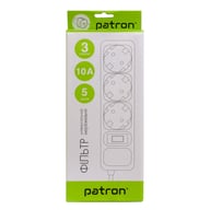 Мережевий фільтр живлення Patron EXT-PN-SP-1035, 5m Black (EXT-PN-SP-1035) - фото 3