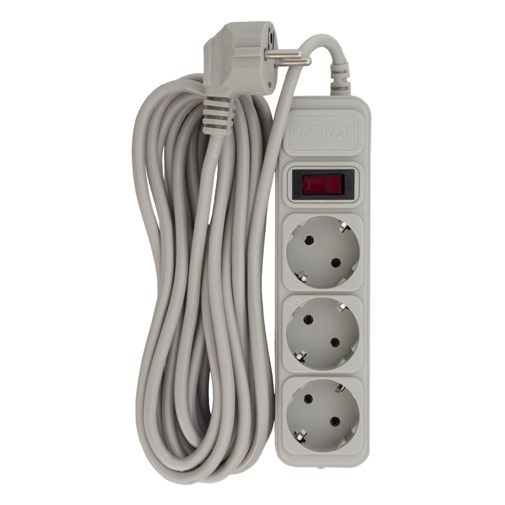 Мережевий фільтр живлення Patron EXT-PN-SP-1035-GR, 5m Gray (EXT-PN-SP-1035-GR) Мережевий фільтр живлення Patron EXT-PN-SP-1035-GR, 5m Gray (EXT-PN-SP-1035-GR)
