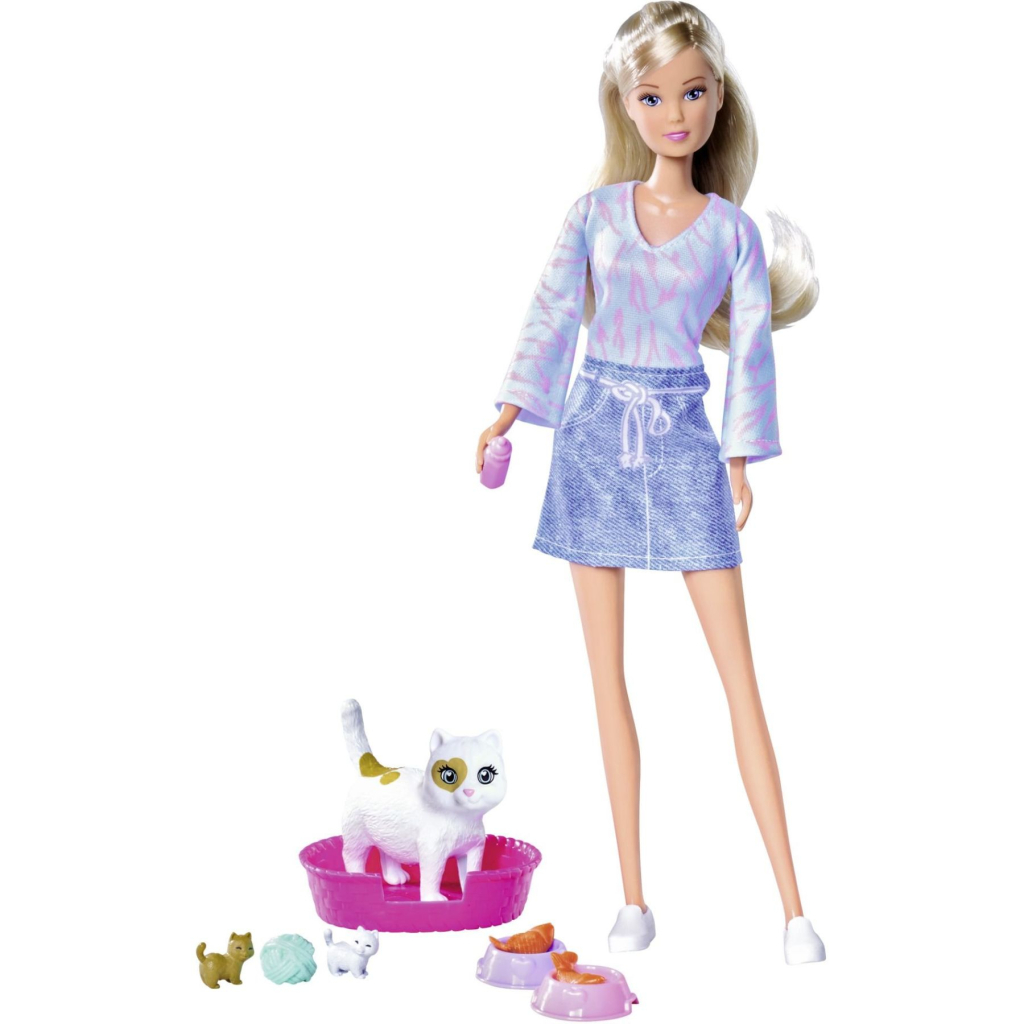 Лялька Simba набір Штеффі Вагітна кішка з 2 котенятами та аксесуарами (5733651) - фото 1 Лялька Simba набір Штеффі Вагітна кішка з 2 котенятами та аксесуарами (5733651) - фото 1