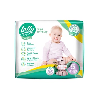 Підгузки Lolly Soft Junior 5 11-25 кг 35 шт (4820174981273) - фото 1