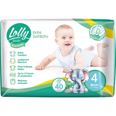 Підгузки Lolly Soft Maxi 4 7-18 кг 40 шт (4820174981266) - фото 1