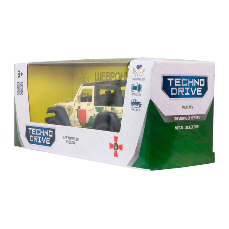 Машина TechnoDrive серії Шеврони Героїв - Jeep Wrangler Rubicon - ОК Південь (250398UM) - фото 6