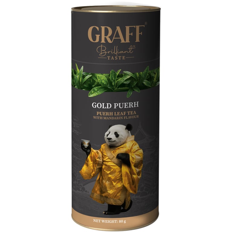 Чай Graff Gold Puerh Пуер з мандарином 80 г (4820279610856) - фото 1
