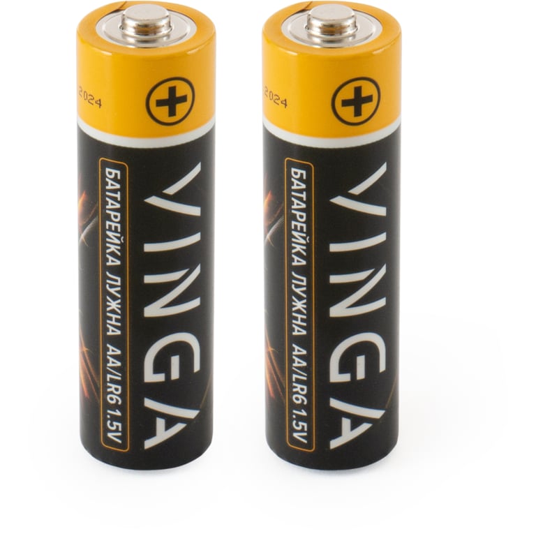 Батарейка AA LR6 Alkaline 2pcs Blister Vinga (VJABAA2) - фото 2