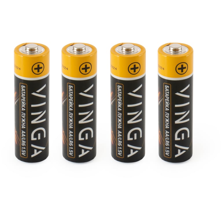 Батарейка AA LR6 Alkaline 4pcs Blister Vinga (VJABAA4) - фото 2