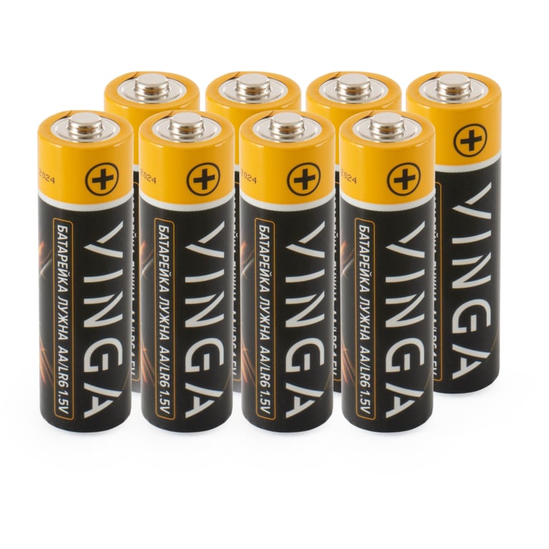 Батарейка AA LR6 Alkaline 8pcs Blister Vinga (VJABAA8) - фото 2