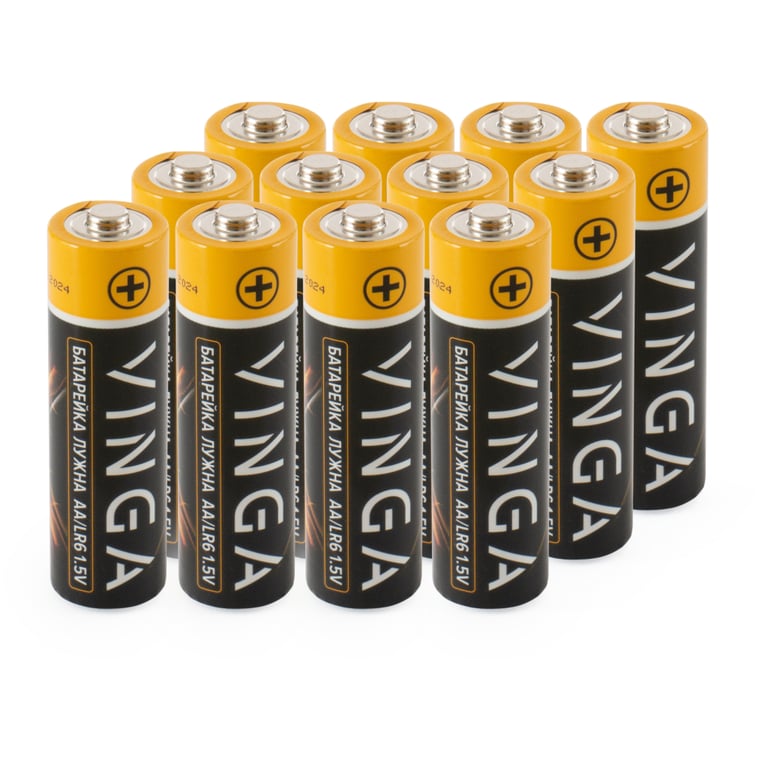 Батарейка AA LR6 Alkaline 12pcs Blister Vinga (VJABAA12) - фото 2