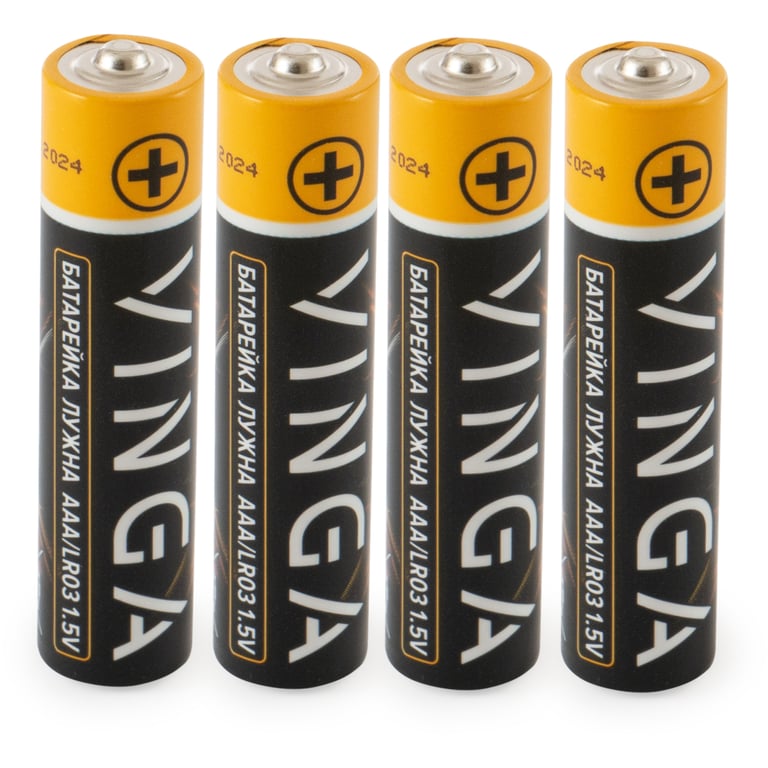 Батарейка AAA LR03 Alkaline 4pcs Blister Vinga (VJABAAA4) - фото 2