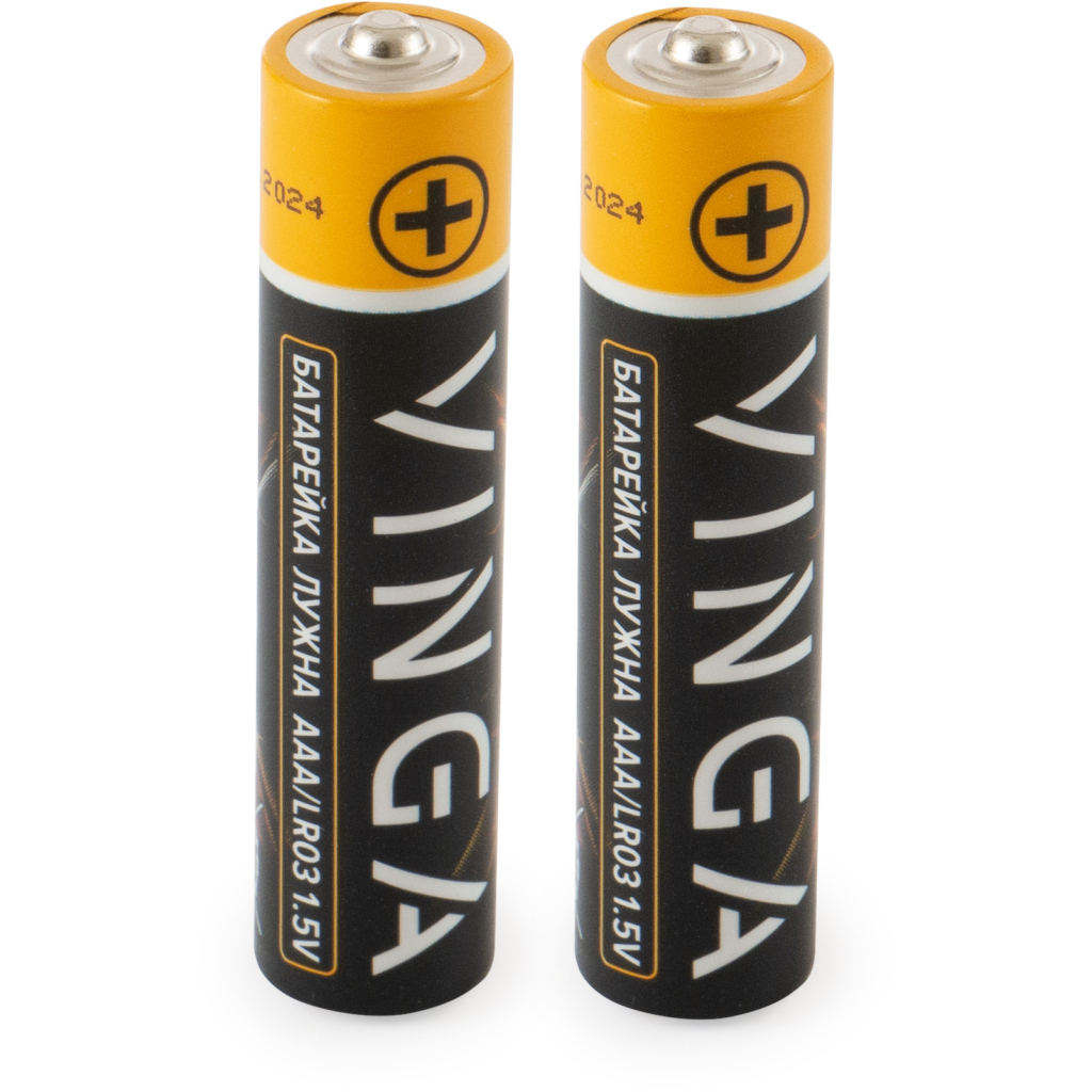 Батарейка AAA LR03 Alkaline 2pcs Blister Vinga (VJABAAA2) - фото 2 Батарейка AAA LR03 Alkaline 2pcs Blister Vinga (VJABAAA2) - фото 2