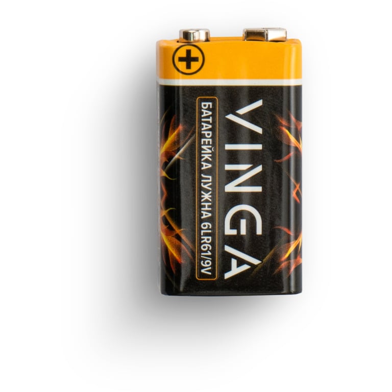 Батарейка 9V 6LR61 Alkaline Vinga (VJAB9V1) - фото 5