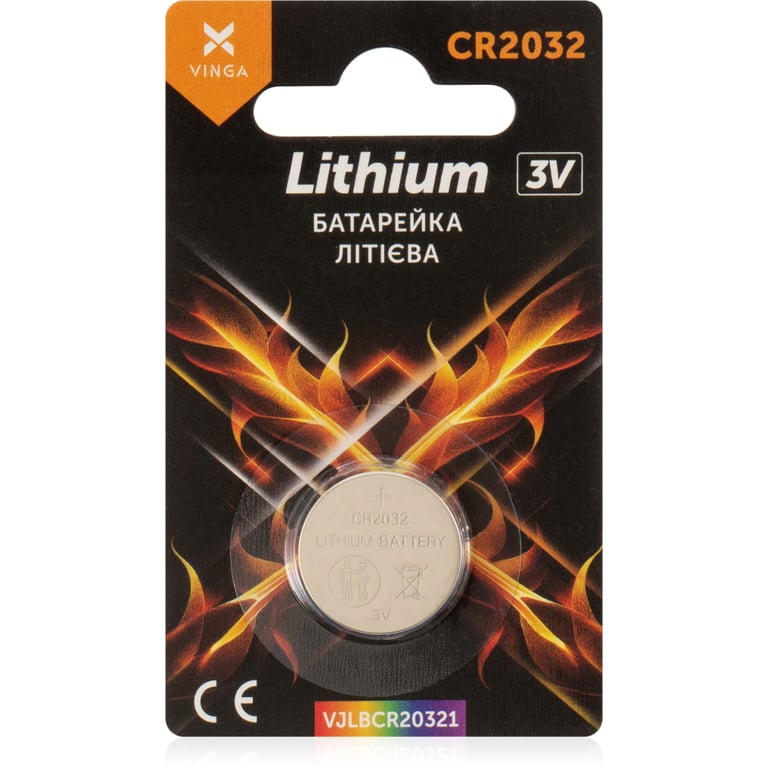 Батарейка CR2032 Lithium Vinga (VJLBCR20321) - фото 1