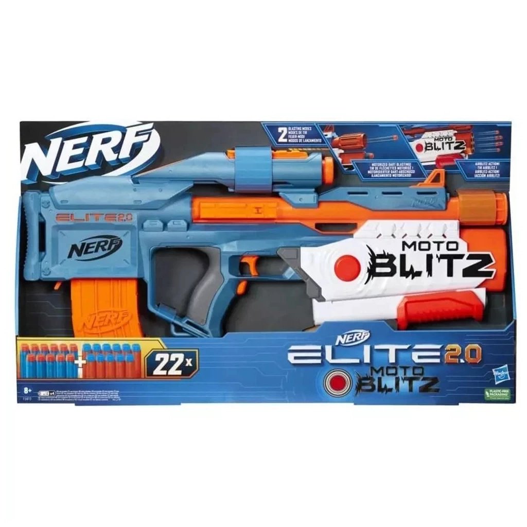 Іграшкова зброя Hasbro Бластер Nerf MotoBlitz Нерф Еліт 2.0 (F5872) - фото 2 Іграшкова зброя Hasbro Бластер Nerf MotoBlitz Нерф Еліт 2.0 (F5872) - фото 2