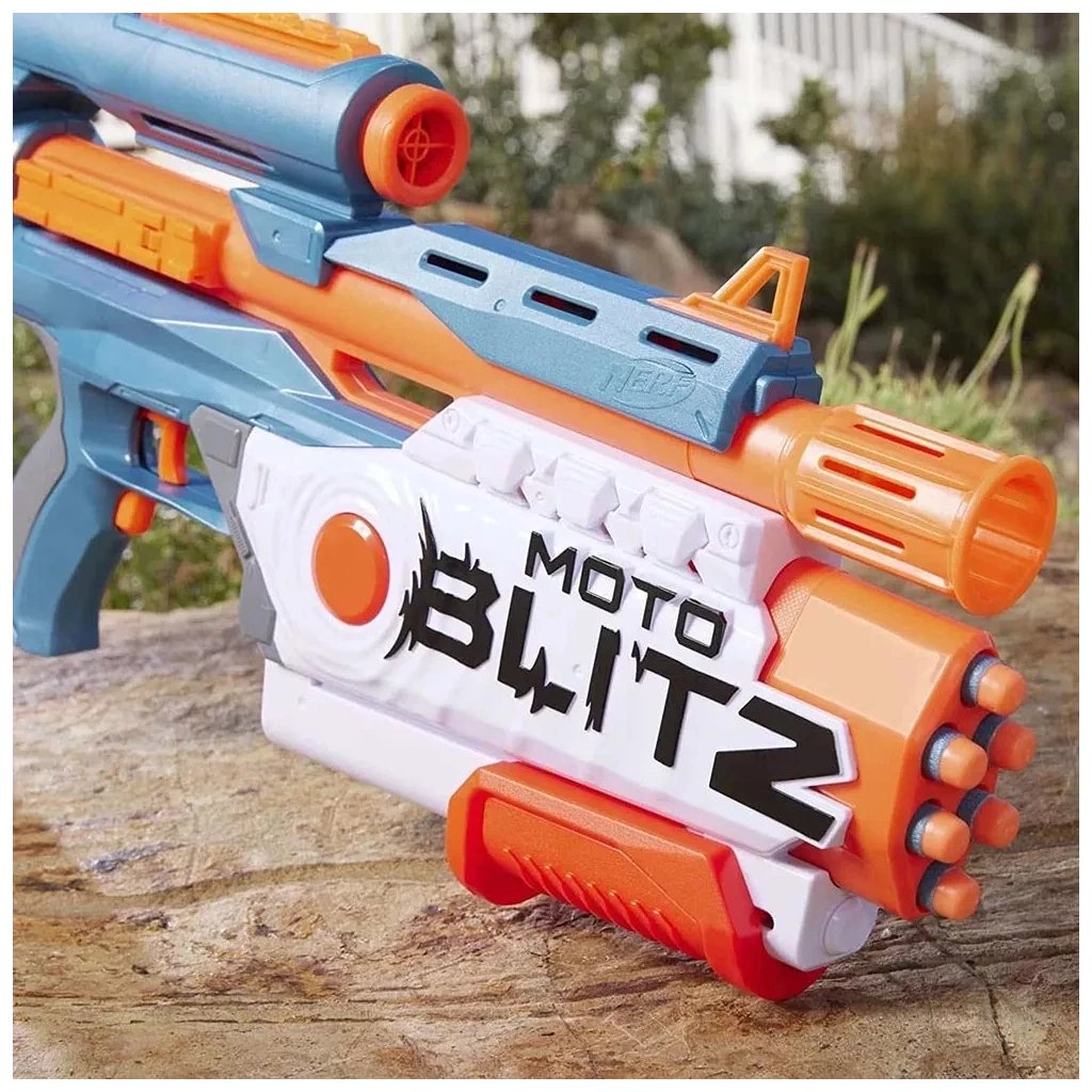 Іграшкова зброя Hasbro Бластер Nerf MotoBlitz Нерф Еліт 2.0 (F5872) - фото 6 Іграшкова зброя Hasbro Бластер Nerf MotoBlitz Нерф Еліт 2.0 (F5872) - фото 6