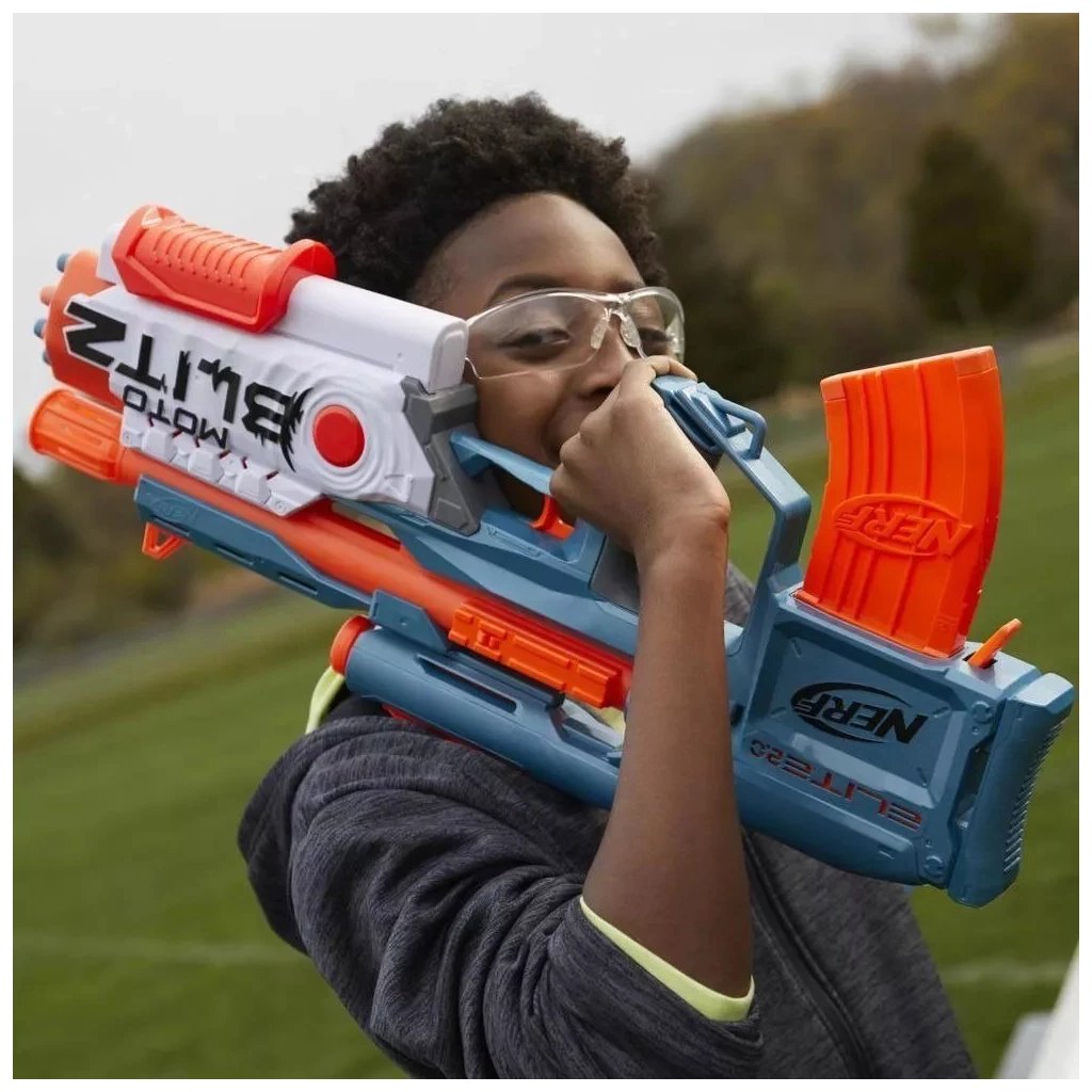 Іграшкова зброя Hasbro Бластер Nerf MotoBlitz Нерф Еліт 2.0 (F5872) - фото 9 Іграшкова зброя Hasbro Бластер Nerf MotoBlitz Нерф Еліт 2.0 (F5872) - фото 9