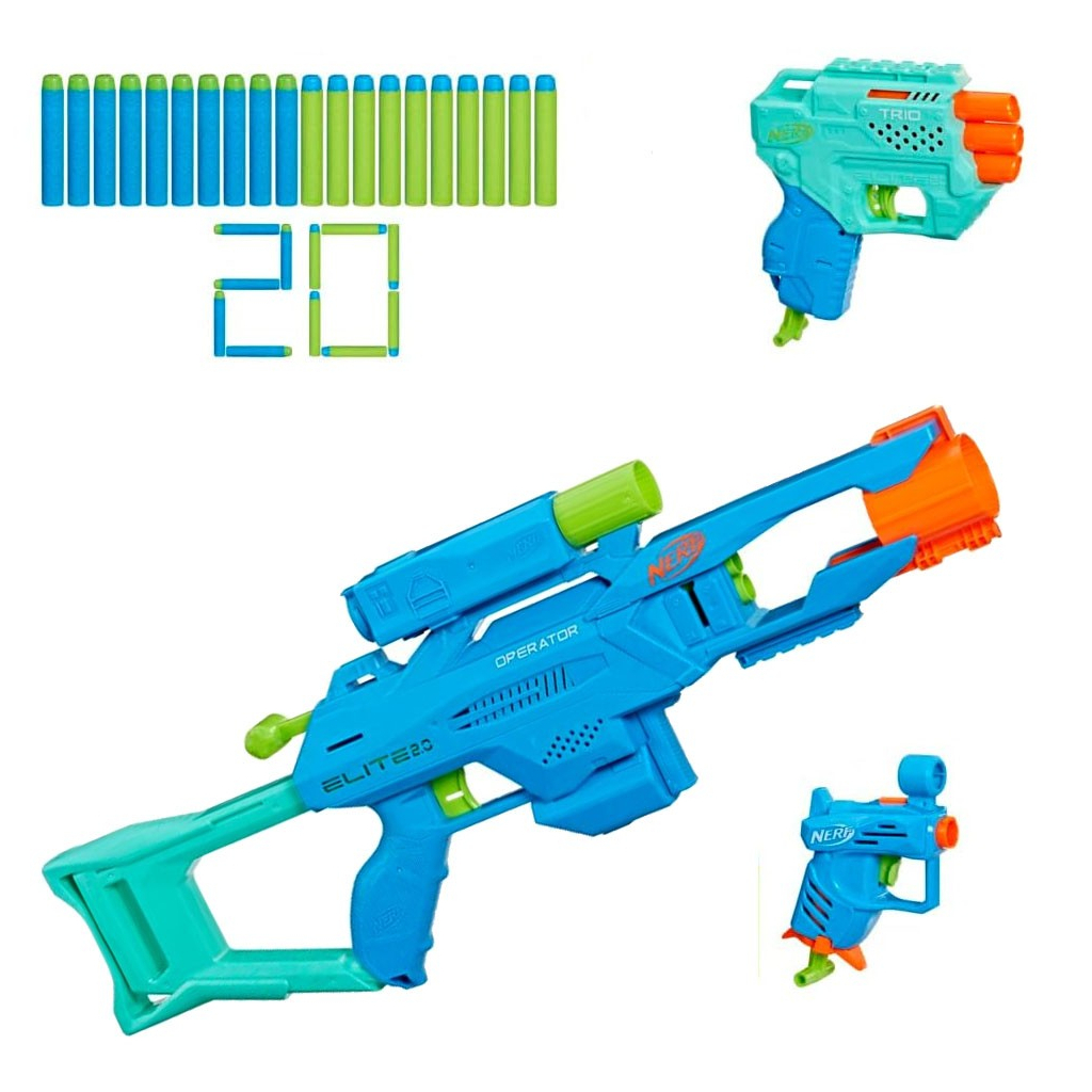 Іграшкова зброя Hasbro Набір бластерів іграшкових серії Еліт 2.0 (F6146) - фото 2 Іграшкова зброя Hasbro Набір бластерів іграшкових серії Еліт 2.0 (F6146) - фото 2