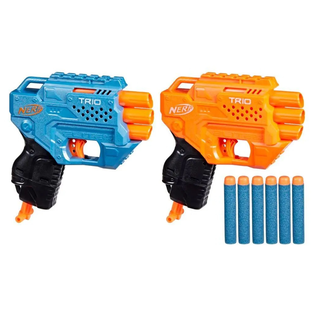 Іграшкова зброя Hasbro Набір з 2-х бластерів Еліт Тріо (F6786) - фото 2 Іграшкова зброя Hasbro Набір з 2-х бластерів Еліт Тріо (F6786) - фото 2