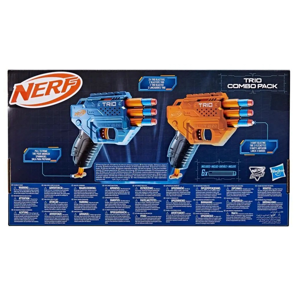 Іграшкова зброя Hasbro Набір з 2-х бластерів Еліт Тріо (F6786) - фото 5 Іграшкова зброя Hasbro Набір з 2-х бластерів Еліт Тріо (F6786) - фото 5