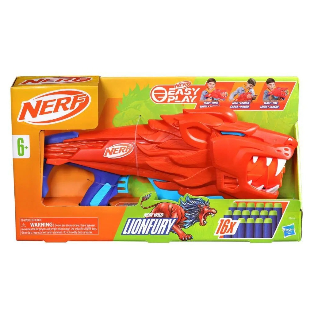 Іграшкова зброя Hasbro Бластер Nerf LionFury (F8646) - фото 2 Іграшкова зброя Hasbro Бластер Nerf LionFury (F8646) - фото 2