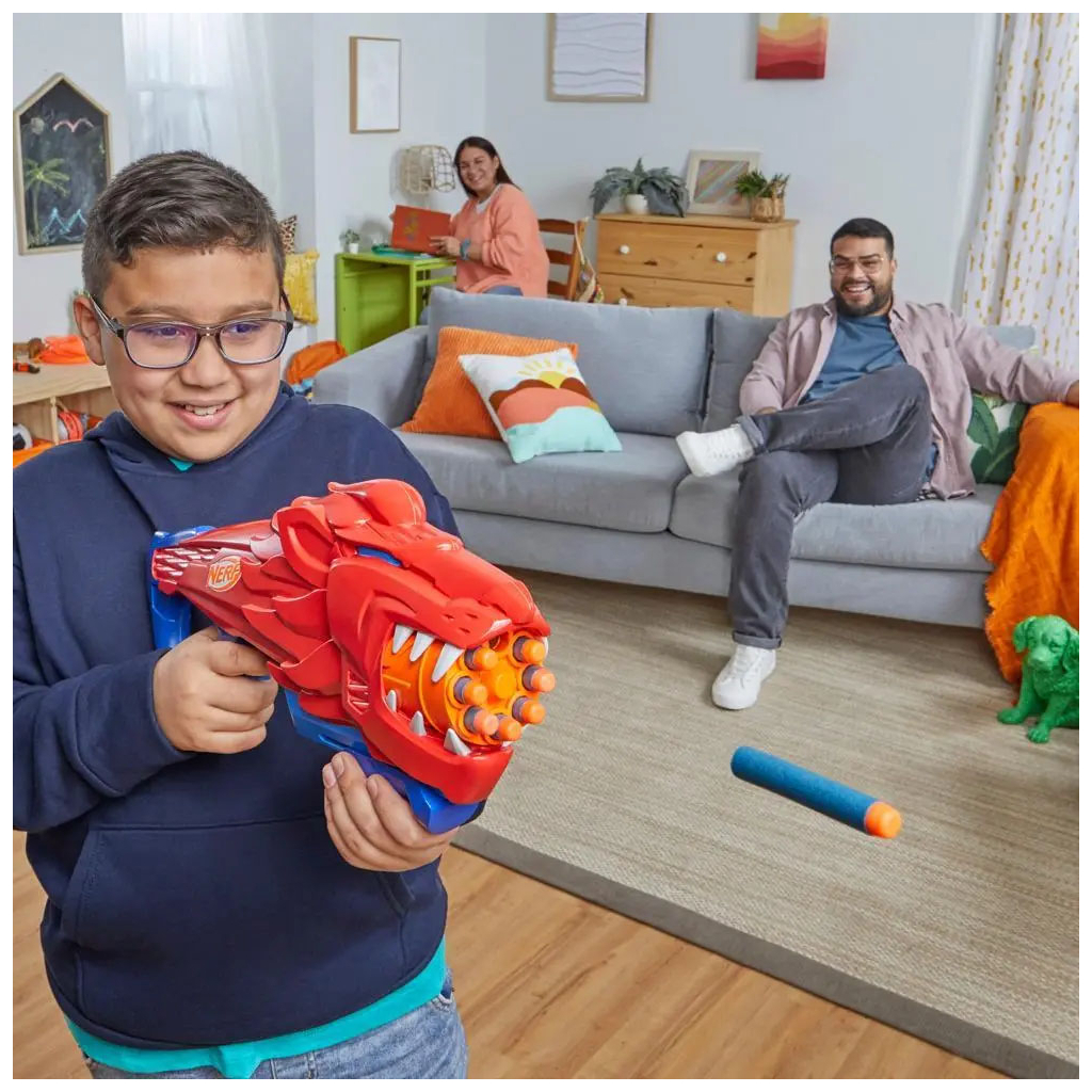 Іграшкова зброя Hasbro Бластер Nerf LionFury (F8646) - фото 6 Іграшкова зброя Hasbro Бластер Nerf LionFury (F8646) - фото 6