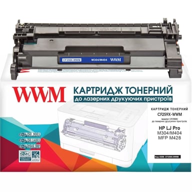 Картридж WWM HP LJ Pro M304/M404/MFP M428 CF259X Black 10K (CF259X-WWM) - фото 1
