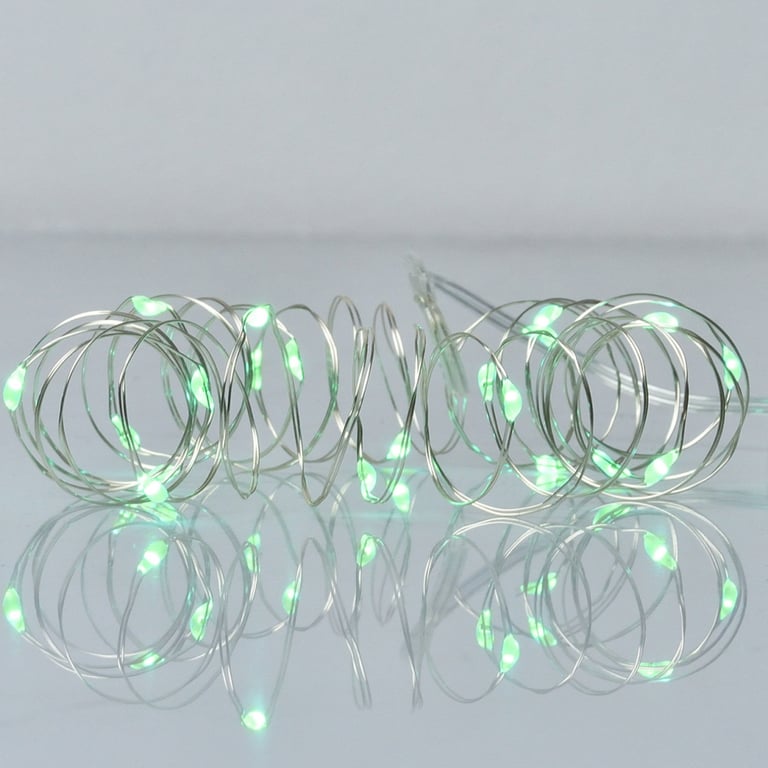 Гірлянда YES! Fun Нитка на мідному дроті 20 LED Зелена 2 м Статична На батарейках (975026) - фото 1