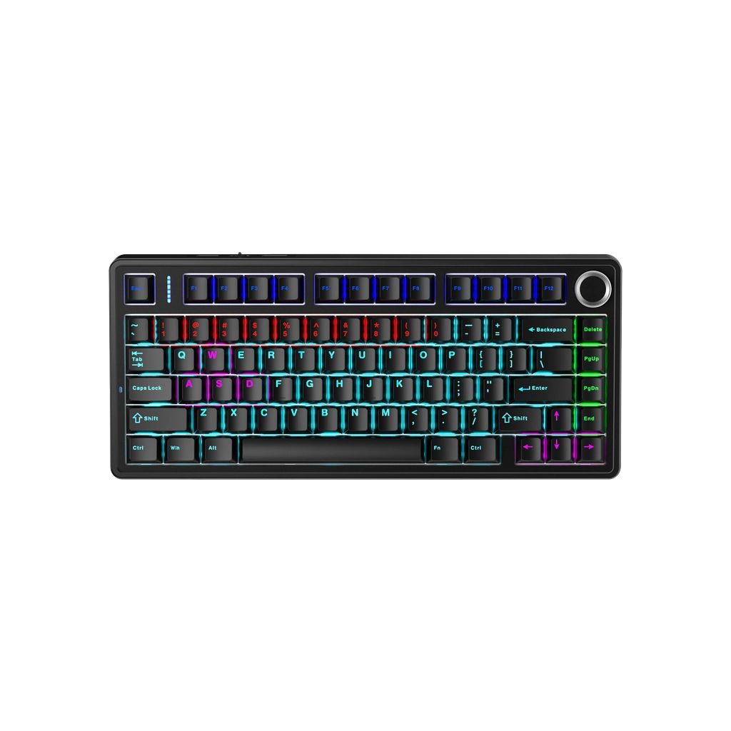 Клавіатура Aula F75 keycap KRGD Blue USB UA Black (6948391202846) - фото 1 Клавіатура Aula F75 keycap KRGD Blue USB UA Black (6948391202846) - фото 1