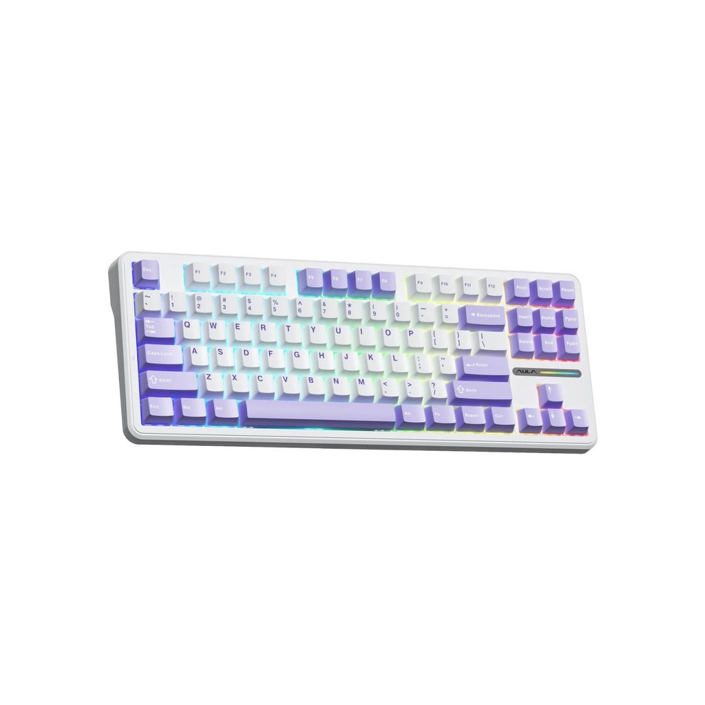 Клавіатура Aula F87 keycap KRGD Blue USB UA White (6948391202464) - фото 2 Клавіатура Aula F87 keycap KRGD Blue USB UA White (6948391202464) - фото 2