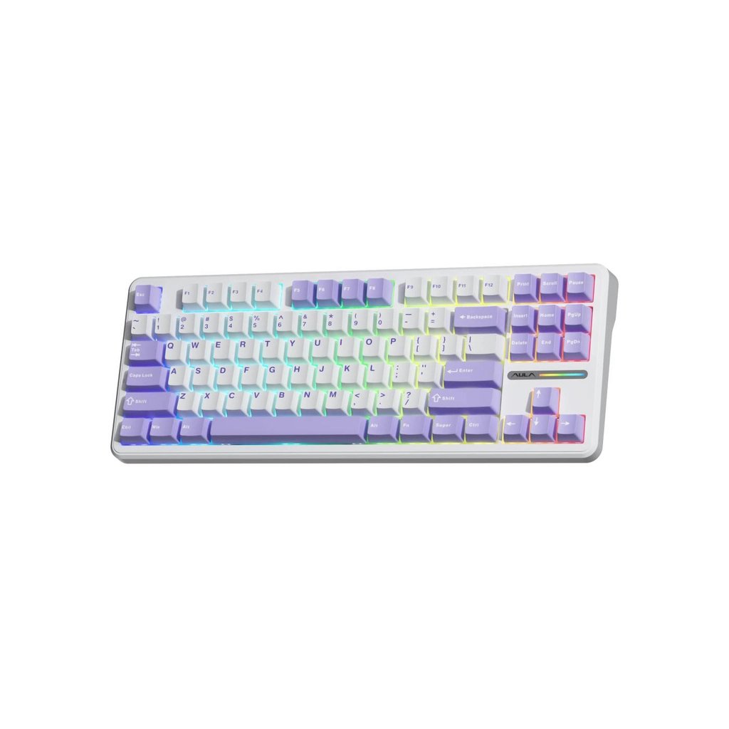 Клавіатура Aula F87 keycap KRGD Blue USB UA White (6948391202464) - фото 3 Клавіатура Aula F87 keycap KRGD Blue USB UA White (6948391202464) - фото 3