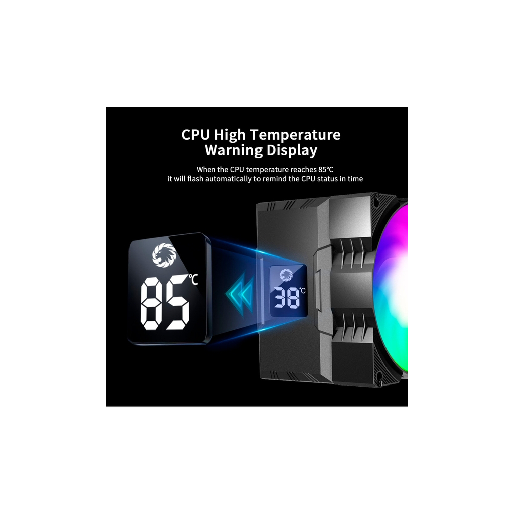 Кулер до процесора Gamemax Gamma 90 Digital BK - фото 11 Кулер до процесора Gamemax Gamma 90 Digital BK - фото 11