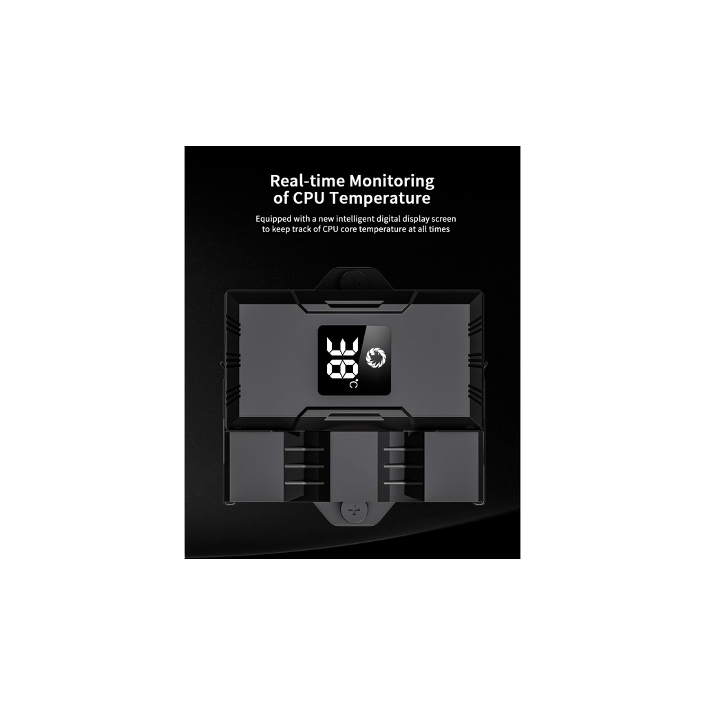 Кулер до процесора Gamemax Gamma 90 Digital BK - фото 10 Кулер до процесора Gamemax Gamma 90 Digital BK - фото 10