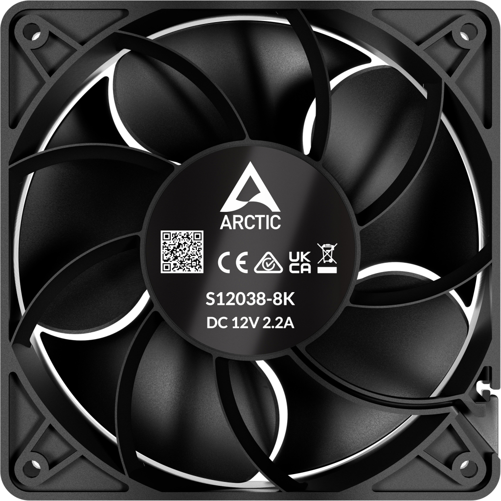 Кулер до корпусу Arctic S12038-8K 3-Pack (ACFAN00302A) - фото 3 Кулер до корпусу Arctic S12038-8K 3-Pack (ACFAN00302A) - фото 3